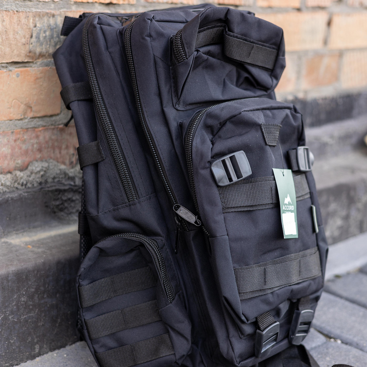 Рюкзак тактичний військовий ACCORD 36 літрів чорний, фото 1