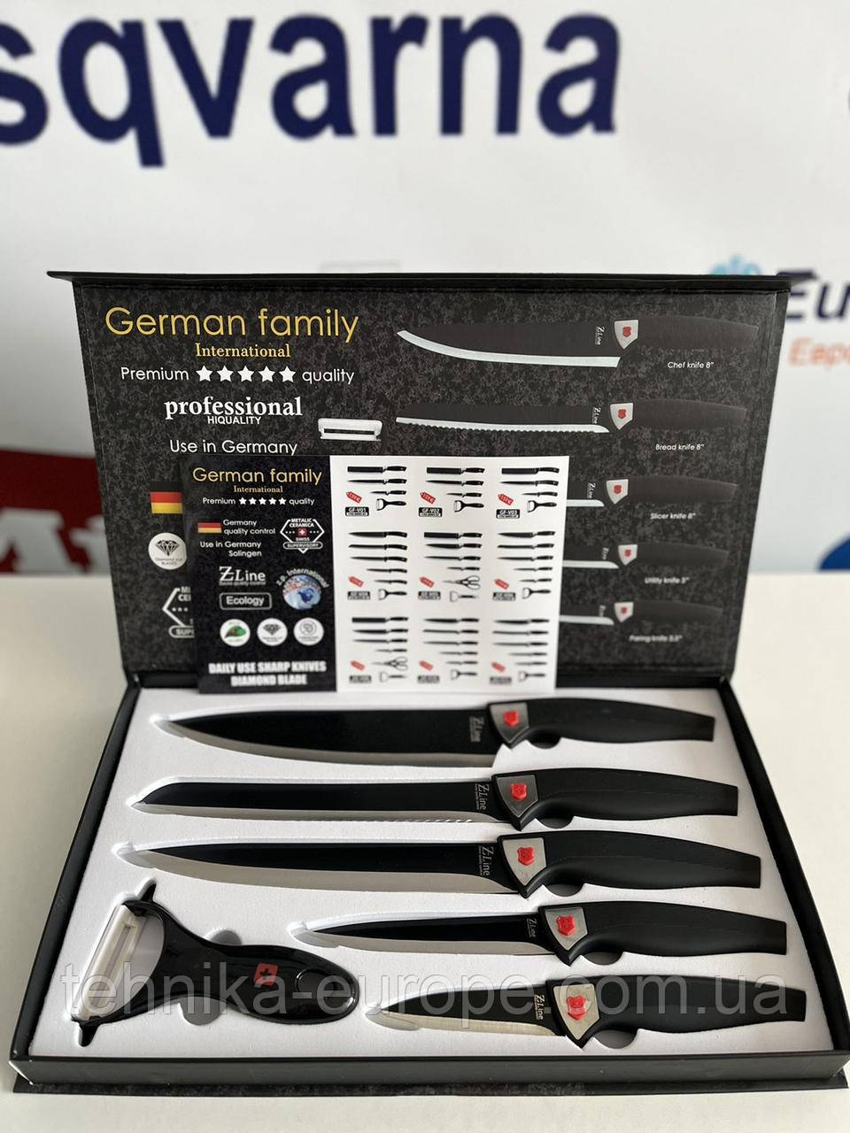 Набір ножів для кухні German Family  GF-24, фото 1