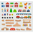 Іграшкова залізниця Viga Toys дерев'яна 90 ел. (50998), фото 2
