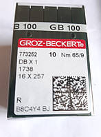 Иглы Groz-Beckert DBx1 № 65 R ( иглы с тонкой колбой) промышленных швейных машин