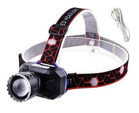 Налобний ліхтар Police BL-706-P99 2.18kW + zoom + microUSB + 3 режими