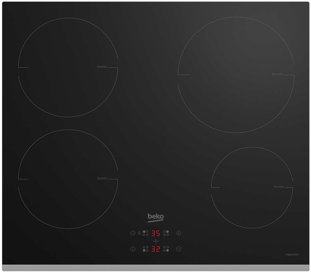 Варильна поверхня електрична Beko HII64401MTX, фото 1