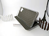 Чехол книжка Elite для Samsung Galaxy A12 (A127) кожаный серый, сірий чохол книжка підставка Samsung A12, фото 6