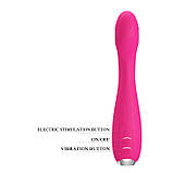 Стимулятор G-точки з електростимуляцією Pretty Love Hector Pink, фото 8