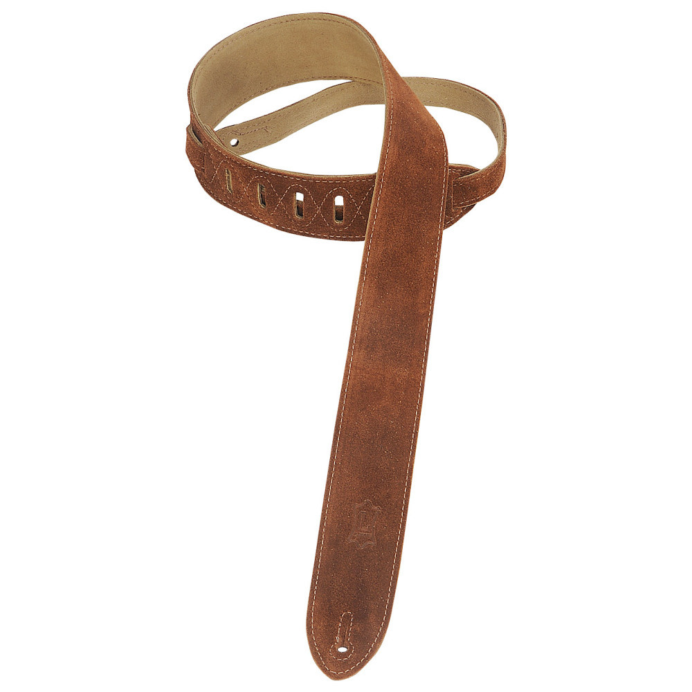 Ремень гитарный LEVY'S MS12-BRN CLASSICS SERIES SUEDE GUITAR STRAP (BROWN)