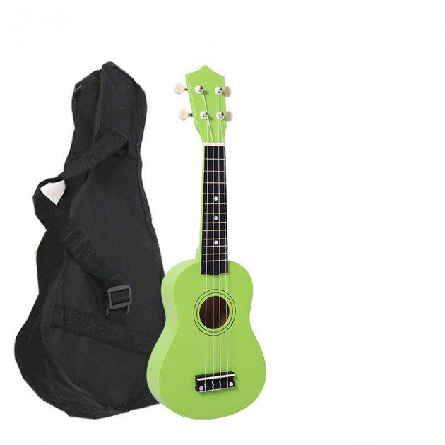 Укулеле сопрано 21" HM100-GB, салатовий + чохол, медіатор, фото 1