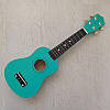 Укулеле сопрано 21" HM100-GB, бірюзовий + чохол, медіатор, фото 2