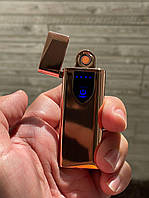 Запальничка USB GK-622 Gold, ПОДАРУНОКНЕ паковання + шнур