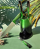 Набір кухонних ножів із підставкою 6 предметів Edenberg EB-11022 Набір ножів із неіржавкої сталі на підставці, фото 2