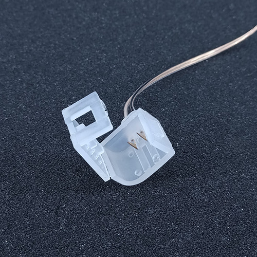 Конектор PROLUM для неону Silicone 2835 120 8x16(Провід + 1 затискач)