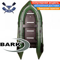 Килевая лодка Барк ВН-360С надувная лодка ПВХ Bark BN-360S шестиместная лодка с килем жесткое дно