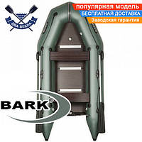 Килевая лодка Барк ВТ-310СД надувная лодка ПВХ Bark BT-310SD трехместная лодка с килем жесткое дно