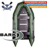 Килевая лодка Барк ВТ-360С надувная лодка ПВХ Bark BT-360S шестиместная лодка с килем жесткое дно