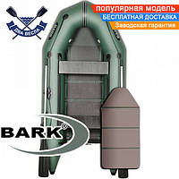 Моторная лодка Барк ВТ-270ДК надувная лодка ПВХ Bark BT-270DK двухместная лодка под мотор пол-книжка