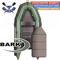 Моторная лодка Барк ВТ-310К надувная лодка ПВХ Bark BT-310K трехместная лодка под мотор пол-книжка