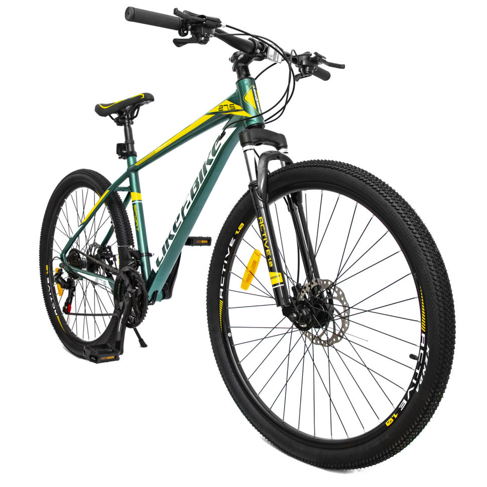 Велосипед Горный Взрослый Колеса 27,5 Алюминиевая Рама 18 LIKE2BIKE ...