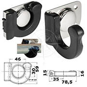 Тримач для багрів і весел відкидний Osculati