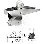 Роульс якірний із коромислом 320 мм неіржавка сталь Osculati