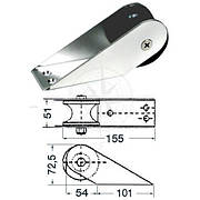 Роульс якірний 155 мм неіржавка сталь Osculati