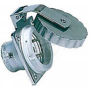 Виделка панельна 3 контактна для човна та катера IP56 220/110 В 30 А неіржавка сталь Osculati