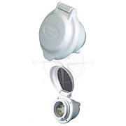 Виделка панельна 3 контактна в човники та катер IPХ7 220 В 30 А пластик Osculati