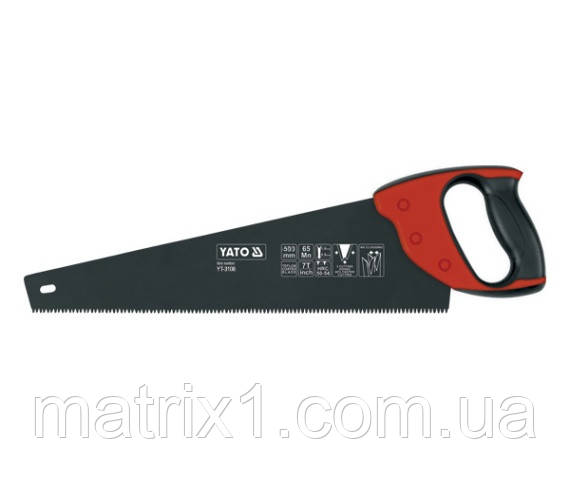 Ножівка по дереву YATO : L= 500 мм, W= 0,9 мм, 50-54 HRC. тефлон