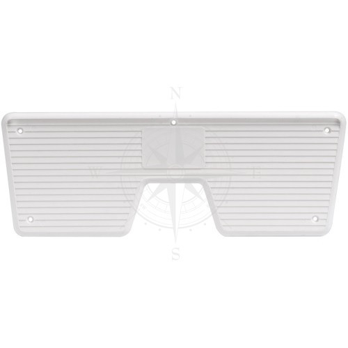 Накладка трацева човнова 270×100 мм пластик білий Osculati