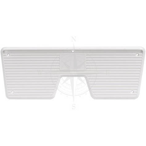 Накладка трацева човнова 270×100 мм пластик білий Osculati, фото 1