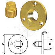 Водоовитий із корком для судна латунь Sunfine