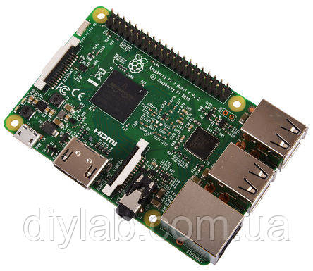 Raspberry Pi 3 Model B (1.2 GHz Quad Core, 1GB RAM, WiFi, Bluetooth 4.1)