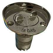 Горловина бака паливна в човен і катер "GAS" 38 мм неіржавка сталь Attwood