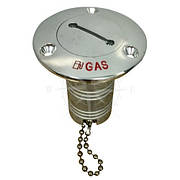 Горловина бака паливна в човен і катер "GAS" 38 мм неіржавка сталь Attwood
