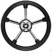 Кермо на човен катер яхту V24B 350 мм неіржавка сталь/чорний Ultraflex