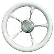 Кермо для катера яхти човна 350 мм неіржавка сталь білий Osculati