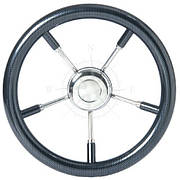 Кермо для катера яхти човна 350 мм неіржавка сталь вуглепластик Osculati