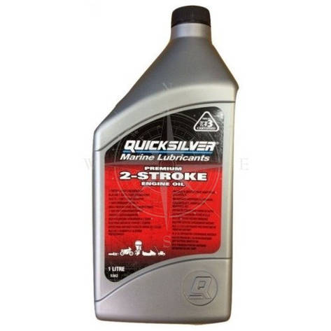 Масло моторне двотактне для човнового мотора Premium TC-W31 літр Quicksilver, фото 1