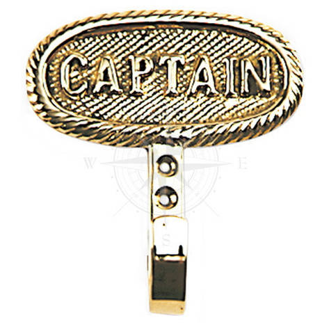Вішалка суднова «CAPTAIN» один гачок латунь Foresti & Suardi, фото 1