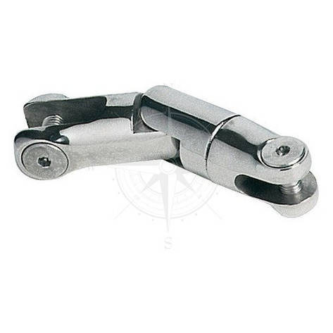 Вертлюг якірний із подвійним шарніром 6-8/9-10 мм неіржавка сталь Osculati., фото 1