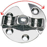 Засувка поворотна для судна 45 мм неіржавка сталь Osculati