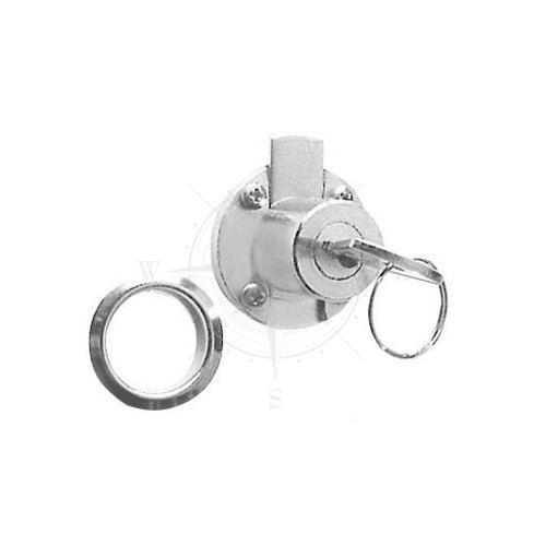 Замок судновий для ящика столу циліндровий латунь Osculati