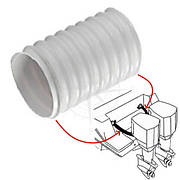 Канал пропуску судових тросів двигуна ПВХ сірий Osculati