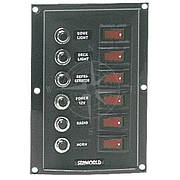 Панель керування для судна Seaworld вертикальна 6 клавіш Khan's