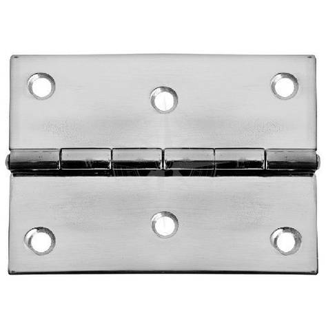 Петля судова 75×75 мм товщина 13 мм неіржавка сталь Osculati, фото 1