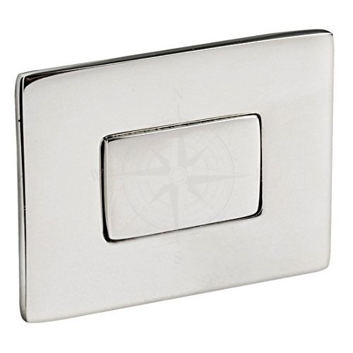 Ручка — накладка клямки судові прямокутний пластик хром Osculati