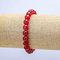 Браслет на резинці Турмалін (ім.) гранована кулька d-8мм L-18см+- купити біжутерію оптом в інтернеті