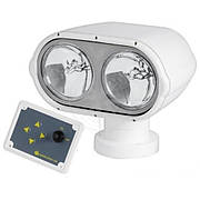 Прожектор судновий пошуковий для палуби човна Night Eye 55 + 55 Вт палубне кріплення дистанційне керування