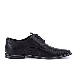 Чоловічі шкіряні літаючі туфлі VanKristi classic black