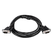 Кабель VGA-3.0BK LogicPower 3 м чорний (з двома фермировими кільцями)