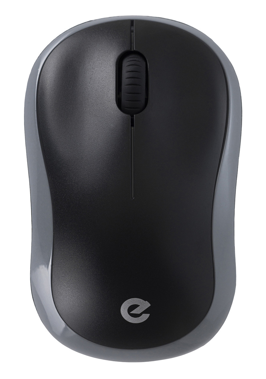 Мишка безпровідна оптична ERGO M-240WL 800-1600 DPI Чорний/ Сірий