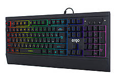 Клавіатура провідна ігрова ERGO KB-640 RGB з підсвіткою Чорний, фото 4